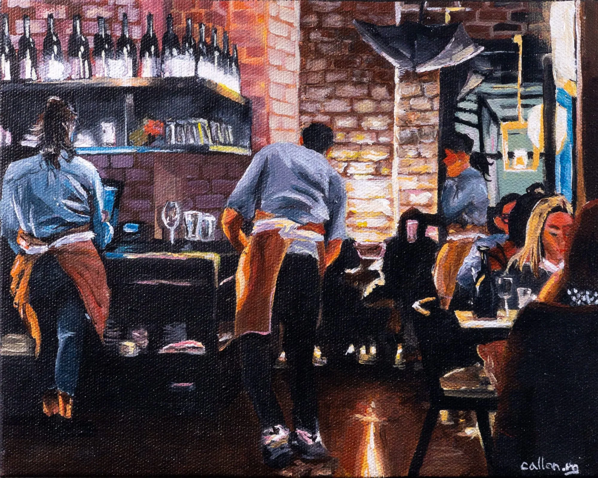 Painting by Callan