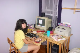 Callan at age 14, installing Opera browser
