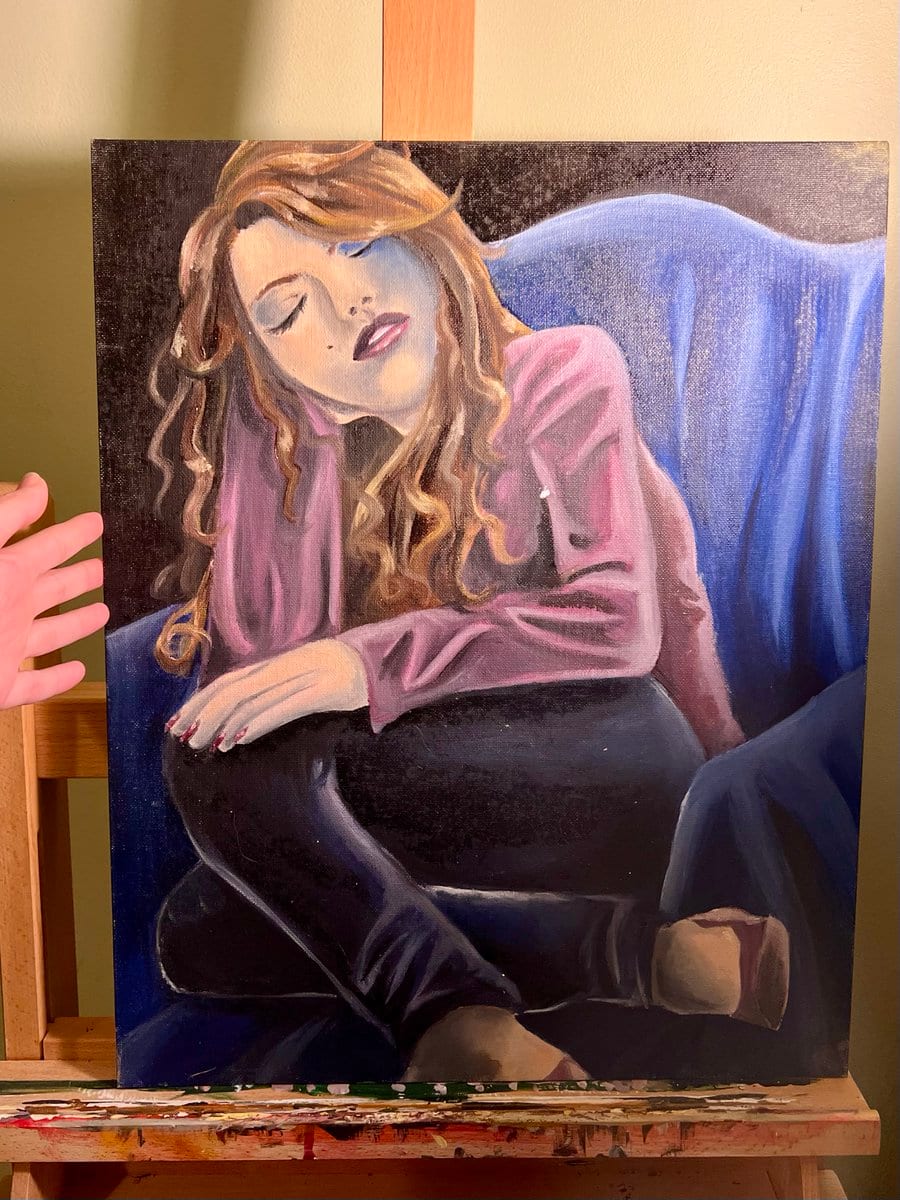 Oil painting from the Art Students League, age 15